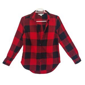 OLD NAVY, red and black checkered shirt, cotton, for children, size XS